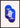 Key Blue geometrisk plakat