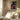 Bold Red Stripes og Sort Hvid Cirkel plakat