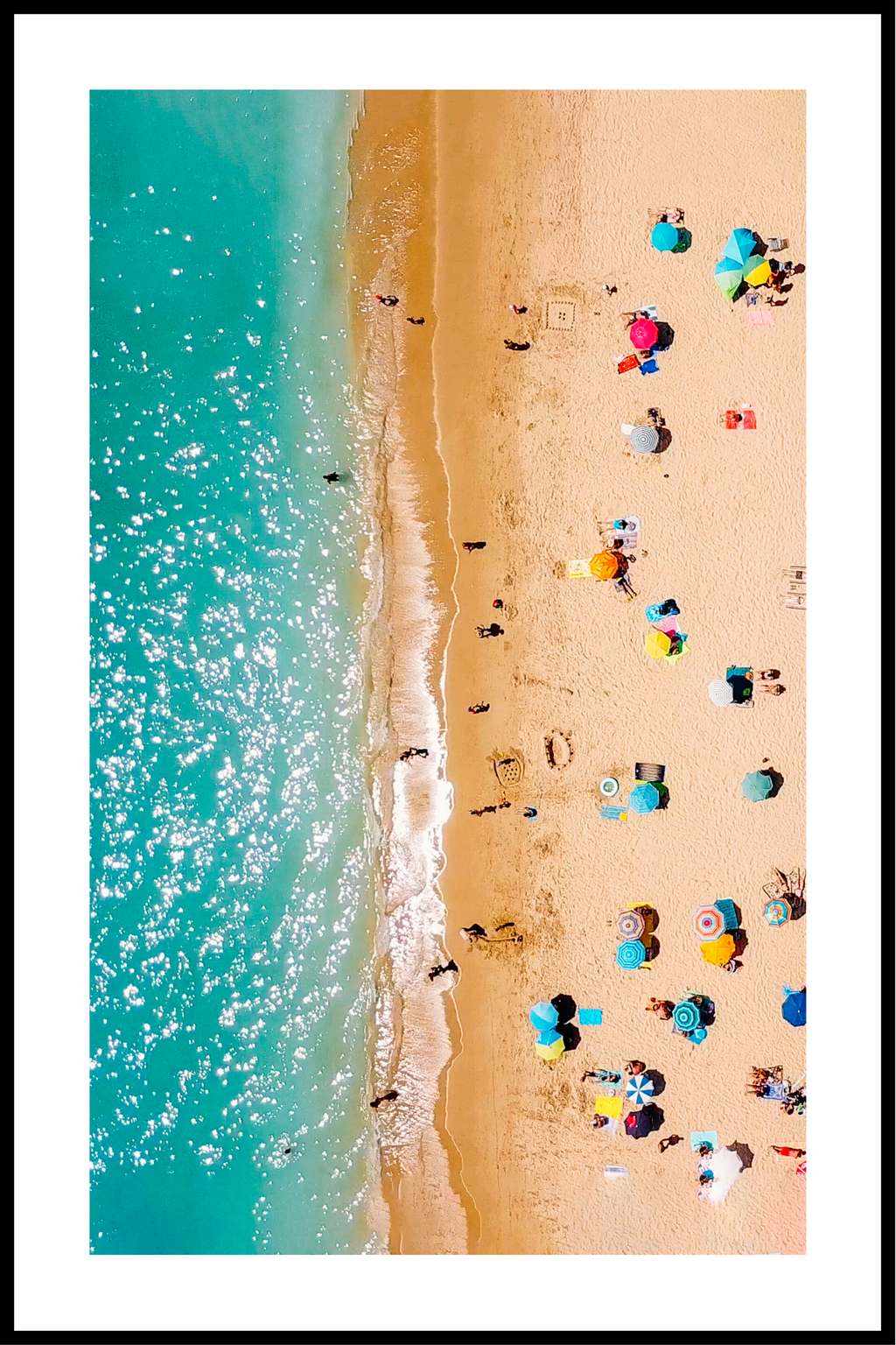 mennesker strand Plakat – SimplyPoster